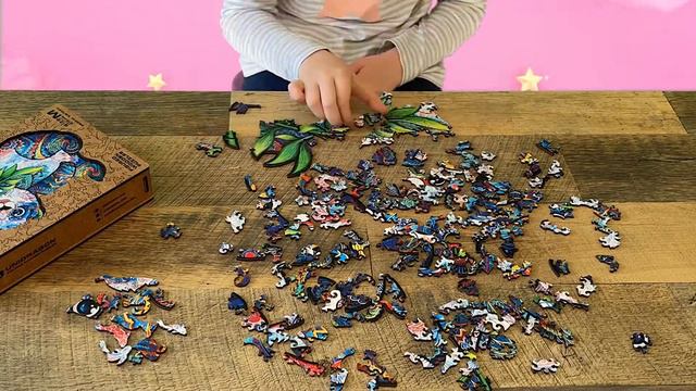 Amazing Wooden Panda Jigsaw puzzle! Unidragon смотреть онлайн