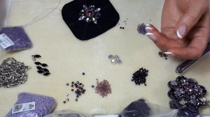 Брошь из кристаллов.Мастер класс 1 часть