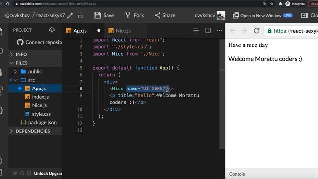 3. Props in React | Class components | React crash course | In Tamil