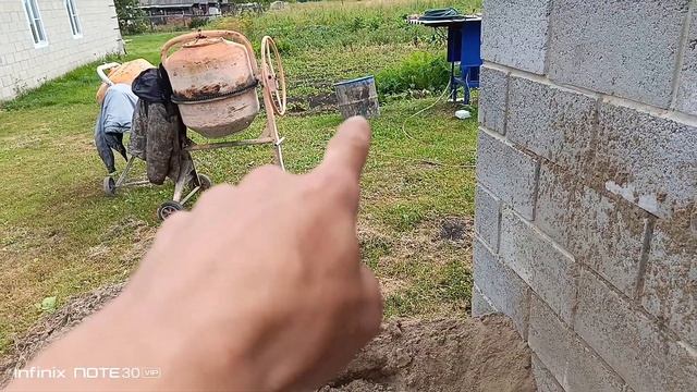 Гараж-мастерскаябетонирование пола.