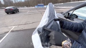 KIA Carnival 4 устанавливаем брызговики