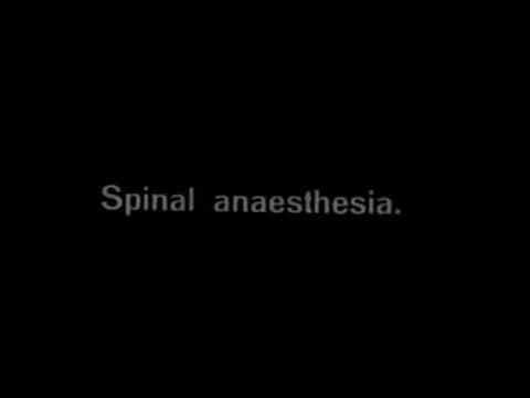 (Sh) Spinal anesthesia. 1929 ©