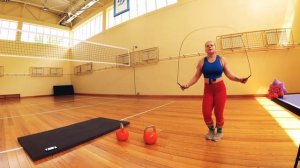 Жёсткая тренировка с гирями и скакалкой! День рождения Пушистой Сони или как я сжалилась над собой)