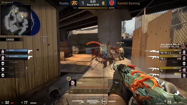 SUPER TEAMSPEAK GAMBIT (vs. Fnatic Eleague Major 2017) (ENG SUBS) смотреть онлайн