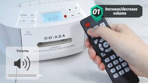 Greadio CD Player Stereo Boombox Cassette Player X2A How to Operation