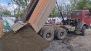 Разгрузка Отсева щебня фр.0-5 мм, 12 тонн, а/м КАМАЗ