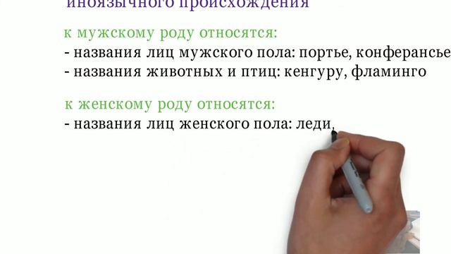 Род имён существительных смотреть онлайн