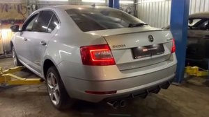 Удаление глушителя на Skoda Octavia A7 1.8TSI CJSA 2020