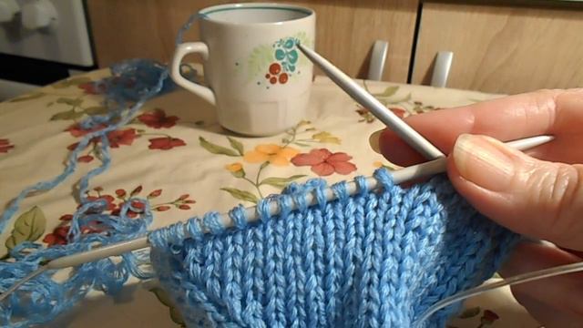 Следки на двух спицах (7-й вариант)