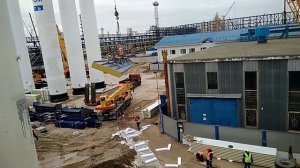 Монтаж сендвич панелей по 12 метров на кровлю
