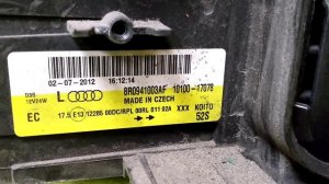 Фара левая для Audi Q5 8R Дорестайлинг 2008 2009 2010 2011 2012 года выпуска ddd
