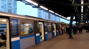 Москва 1446 станция метро Улица Скобелевская зима день