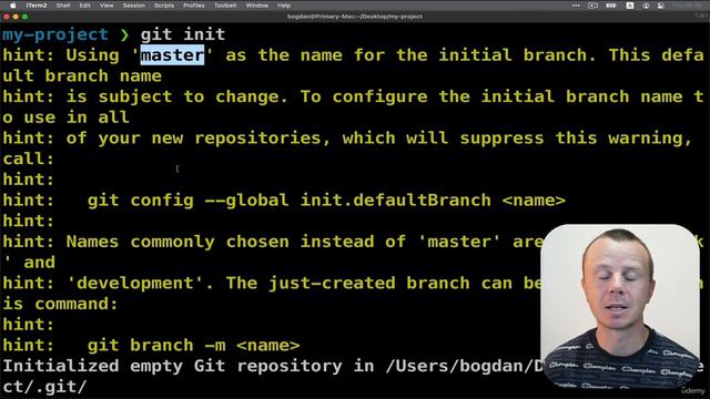 Курс по Git и GitHub. Инициализация Git репозитория в нашем проекте