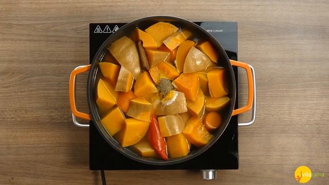 Крем супа от амарант и тиква | Здравословни рецепти Vita Rama