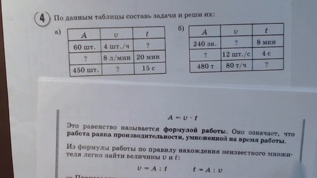 Составляем задачи по таблицам. Математика, 3-6 классы. УМК "Перспектива" смотреть онлайн