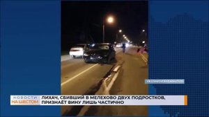 Лихач, сбивший в Мелехово двух подростков, признаёт вину лишь частично