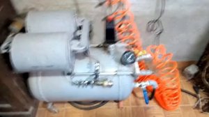 Компрессор из мотора от холодильника,самодельный