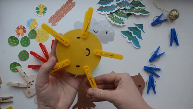 Игры с прищепками,развитие мелкой моторики, играем с прищепками, шаблоны для игр. Игры своими рукам