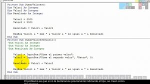 Curso Programación VBA Excel 2010: Variables. Sesión 01. Vídeo 2 de 2. David Asurmendi.