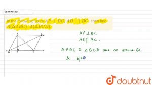 In the following figure `AP_|_BC, AD||BC,` then find `A(DeltaABC):A(DeltaBCD)`.