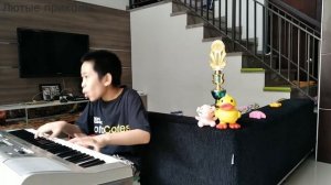 Мальчик с ума сошел играет на пианино Антонио Вивальди Четыре сезона ЛЕТО