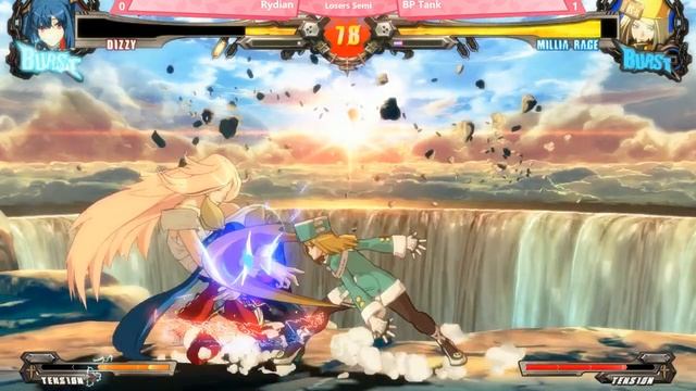 GGXRD Rev2 Loser Semi - Rydian (Dizzy) vs BP Tank (Millia) - Sakura Fight Festa 2019 смотреть онлайн