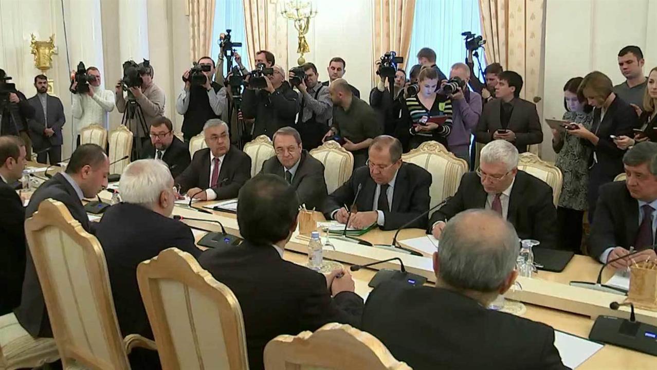 Ситуацию в Сирии обсуждают в Москве на трехсторонн...министров иностранных дел России, Сирии и Ирана