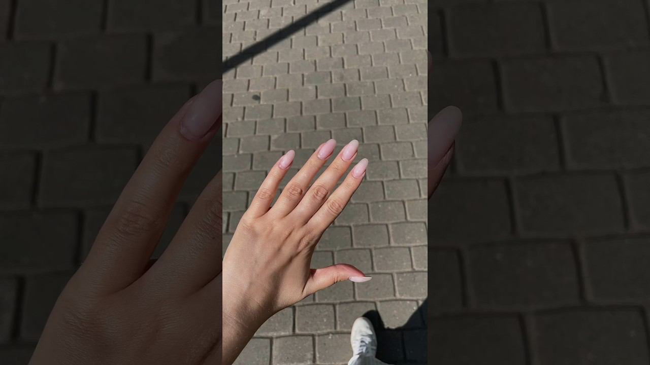 Новый маникюр ♡| До и после #маникюр #тренды #дизайнногтей #нюдовыйманикюр