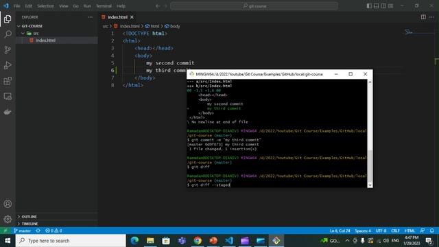 07- Git version control system - git diff command corner cases