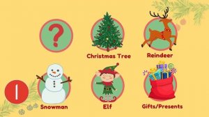 Christmas What's missing Game Christmas Vocabulary Game ESL game Learn and play
