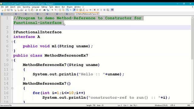 Java Method Reference using Class Constructor || Method Reference in Java|| Java Constructors|| #32 смотреть онлайн