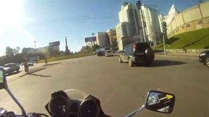 Пол-Новосибирска на мотоцикле [Motorcycling in Novosibirsk, Russia]