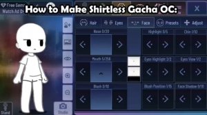 Gachas After Luni Removed Skin Features in Gacha Club To be safe: