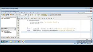 How To Input Password And Confirm From Console In Java