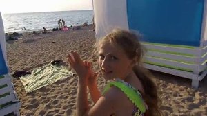Крым/ Пляж для детей /Любимовка