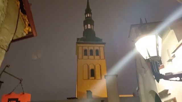 The pre New Year's magic of the Old Town of Tallinn. December 2023.