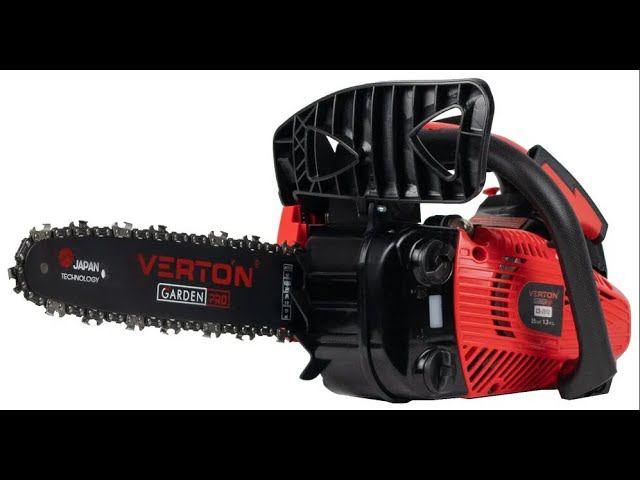 бензопила Verton Garden Pro CS 2512 испытание после сборки .