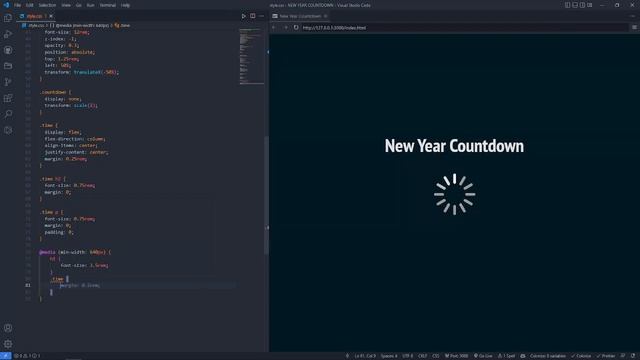 New Year Countdown || Countdown To 2023 || HTML, CSS & JavaScript ...