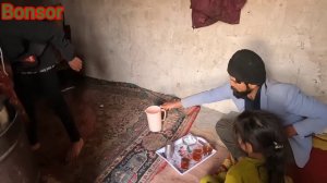 Iranian Nomads' Life: Collecting Firewood in the Mountains