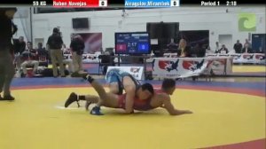 59 KG R16 - Ruben Navejas (Marines) vs. Ainagulov Mirambek (Kazakhstan)