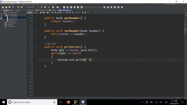Linked List Bangla Tutorial 12 - Print A Linked List JAVA Code