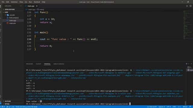 C Programming 2021/2022 - Spring - Les6-  Reference Concept in CPP