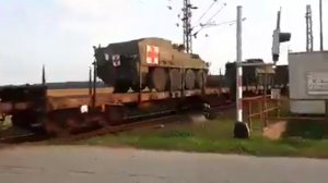 01-10-2016, NATO is transporting military material to the Ukrainian border.