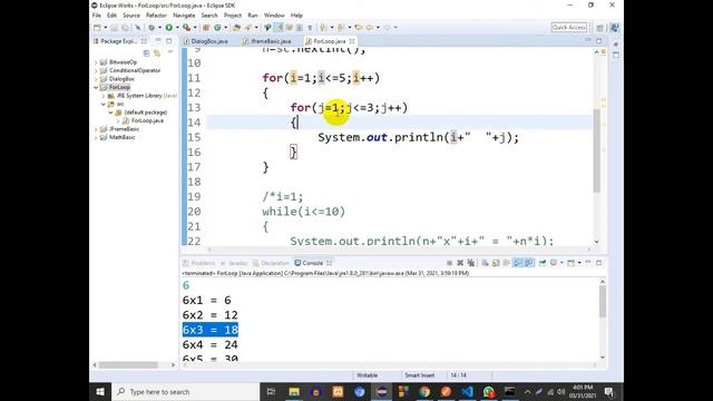 Online School - | While Loop and Nested For Loop in Java | Part-18 | Bangla Tutorial |