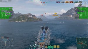 Крейсер Conde 219К Урона! World of Warships