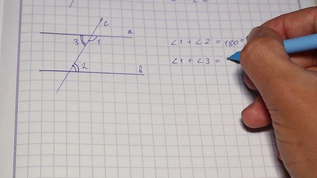 Свойства параллельных прямых - 7 класс геометрия смотреть онлайн