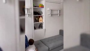 Мебель трансформер для детской комнаты для троих детей