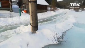 Затопило Верхнюю Базаиху в Красноярске