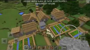 Болото и 3 деревни сид на Minecraft PE 0.12.1