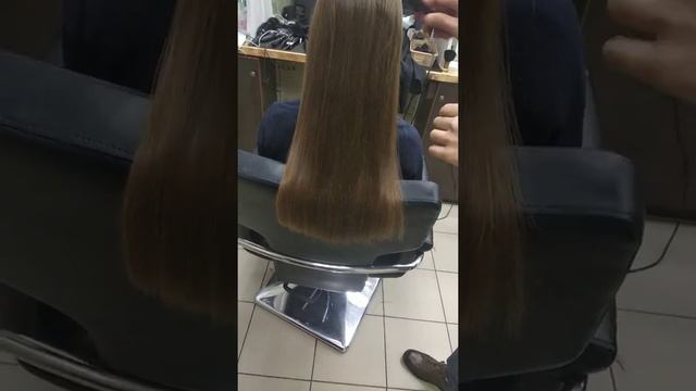 стрижка кончиков на длинные волосы